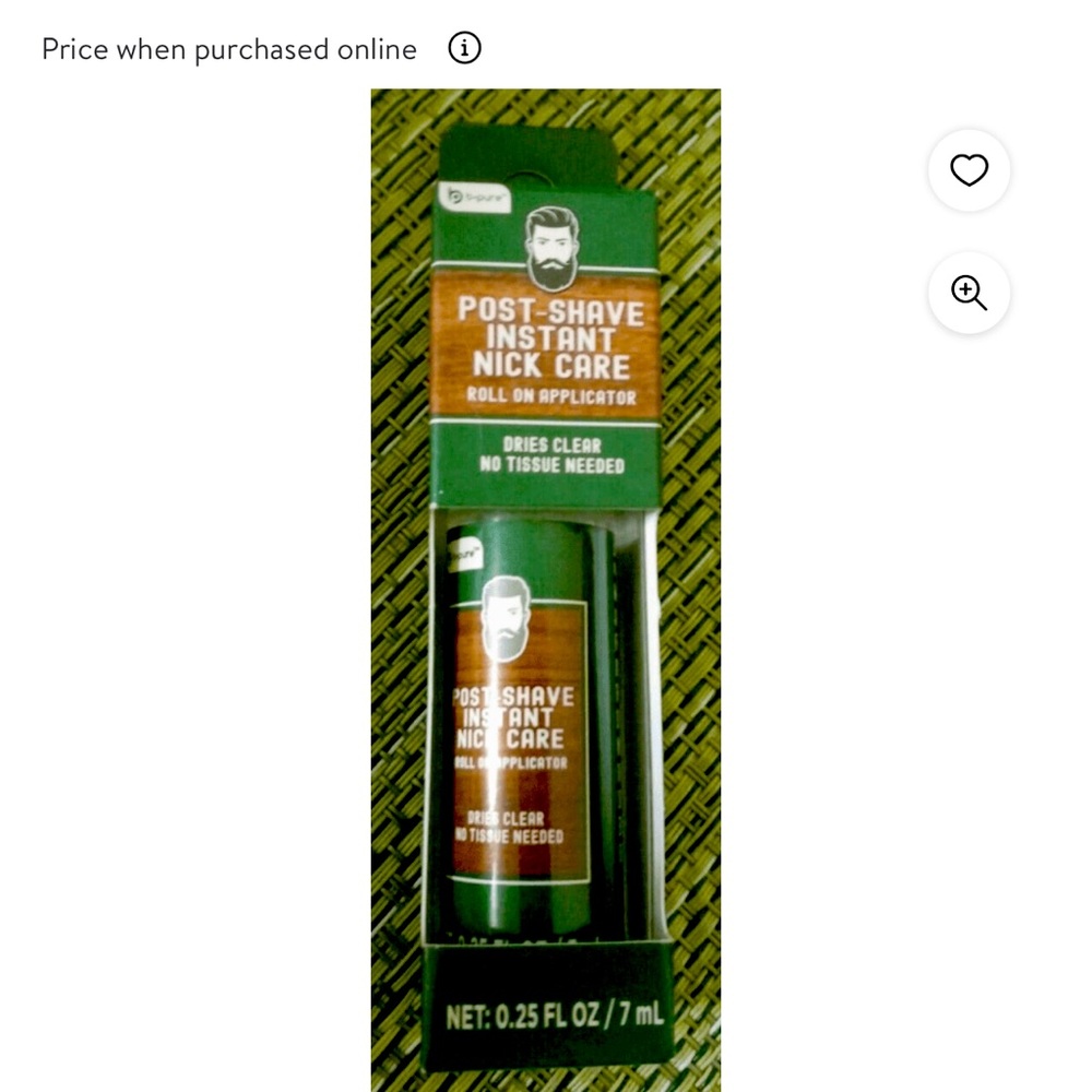 Post shave instant nick care roll on .25 FL roller